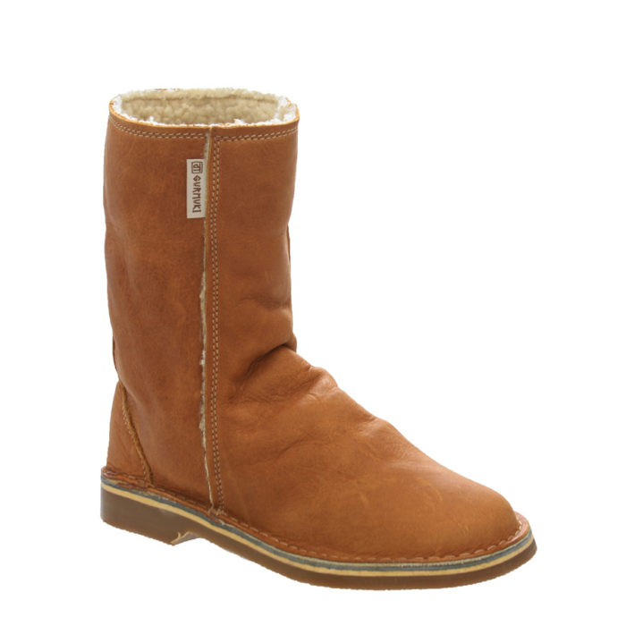 KUDU Genuine Leather ugg Boots - TOFFEE